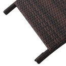 Lettino Prendisole Ergonomico in Acciaio con Cuscino Marrone e Bianco 