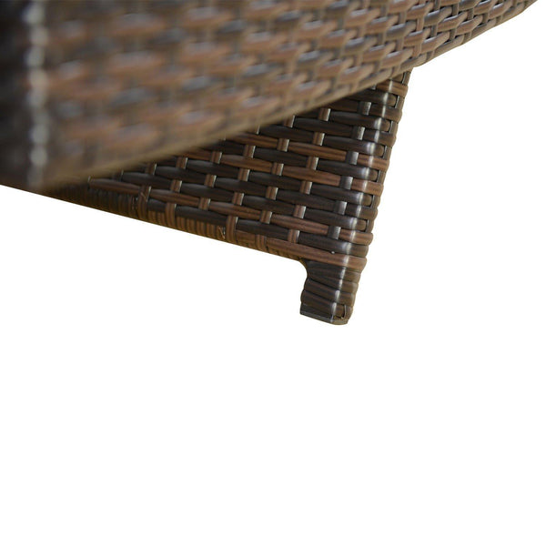 Chaise longue en fer avec matelas marron online