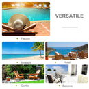 Set 2 Lettini Prendisole in Acciaio con Cuscino Bianco 