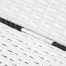 Set 2 Lettini Prendisole in Acciaio con Cuscino Bianco 