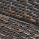 Set 2 Lettini Prendisole in Acciaio Marrone con Cuscino Crema 