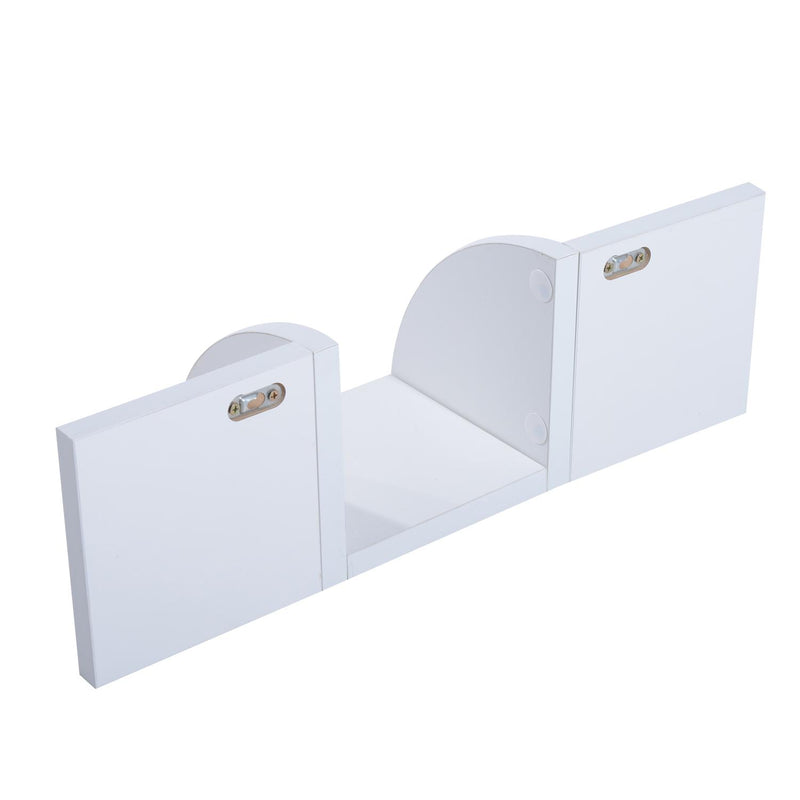 Libreria Moderna con Mensole da Parete in Legno MDF Bianco 16x16x50 cm 