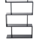 Libreria Design Moderno in Legno con 6 Ripiani Nero 80x23x192 cm 