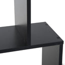 Libreria Design Moderno in Legno con 6 Ripiani Nero 80x23x192 cm 