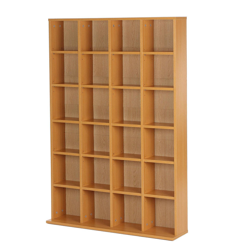 Mobile Libreria 24 Scomparti Legno naturale 130.5x89x20 cm 
