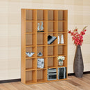 Mobile Libreria 24 Scomparti Legno naturale 130.5x89x20 cm 