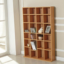 Mobile Libreria 24 Scomparti Legno naturale 130.5x89x20 cm 