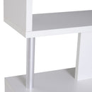 Mobile a Scaffali Libreria 5 Livelli in Legno Bianco 120x28.6x160 cm 