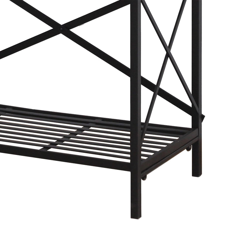 Libreria Scaffale Versatile a 4 Ripiani Stile Industriale Nero 80x40x160 cm 