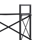 Libreria Scaffale Versatile a 4 Ripiani Stile Industriale Nero 80x40x160 cm 