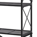 Libreria Scaffale Versatile a 4 Ripiani Stile Industriale Nero 80x40x160 cm 
