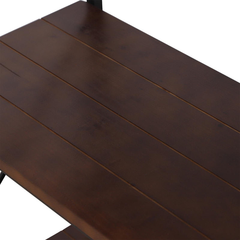 Libreria Scaffalatura a 4 Ripiani in Acciaio e Legno 80x40x160 cm 