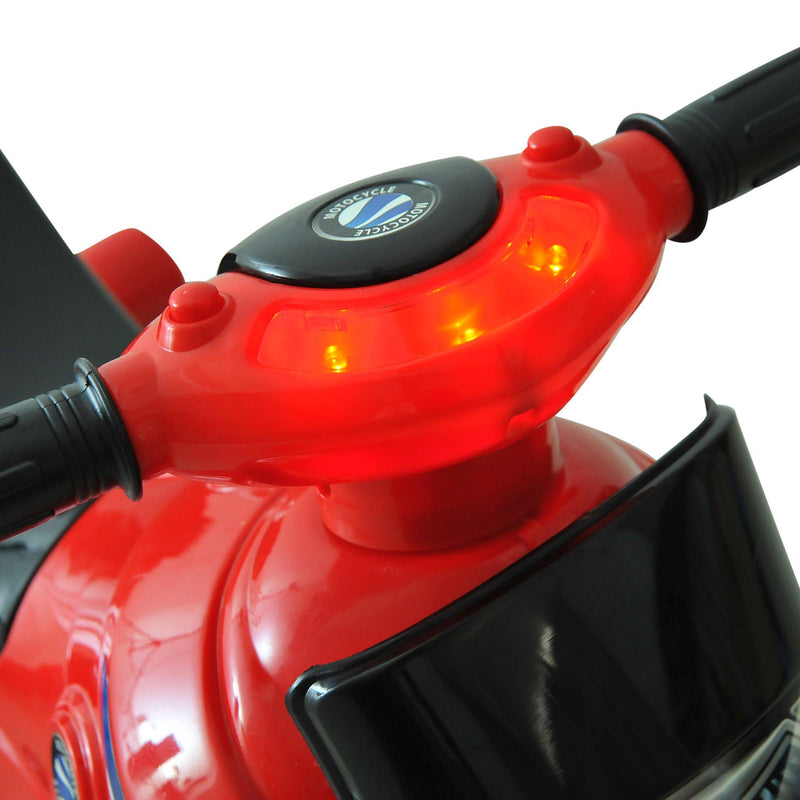 Moto Cavalcabile per Bambini con Luci e Musica Rosso 