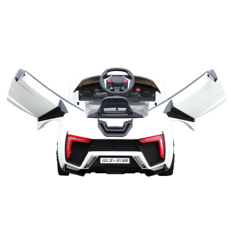 Macchina Elettrica per Bambini 6V Sportiva Bianca 