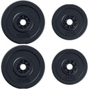 Set di 4 dischi pesi per bilanciere totale 30KG - 2x5kg e 2x10kg 