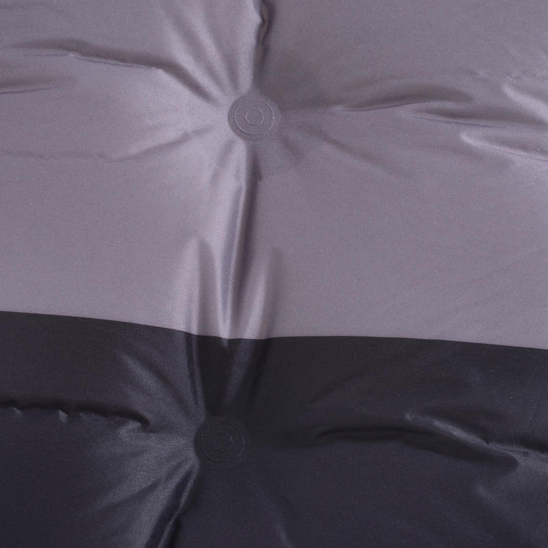 Materassino Gonfiabile da Campeggio con Cuscino in PVC Nero e Grigio 191x63x5 cm 