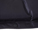 Materassino Gonfiabile da Campeggio con Cuscino in PVC Nero e Grigio 191x63x5 cm 