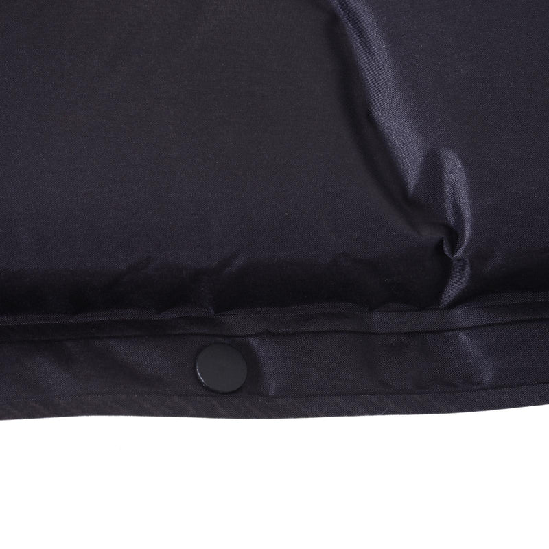 Materassino Gonfiabile da Campeggio con Cuscino in PVC Nero e Grigio 191x63x5 cm 