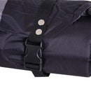 Materassino Gonfiabile da Campeggio con Cuscino in PVC Nero e Grigio 191x63x5 cm 