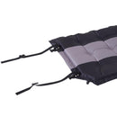 Materassino Gonfiabile da Campeggio con Cuscino in PVC Nero e Grigio 191x63x5 cm 