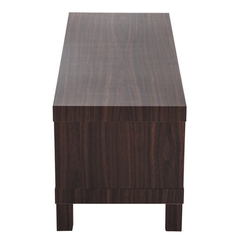 Mobile TV Basso con Vano in Legno Noce 90x35x37 cm 