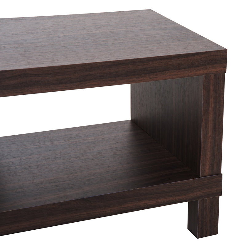 Mobile TV Basso con Vano in Legno Noce 90x35x37 cm 