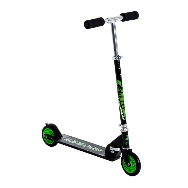 Trottinette enfant pliable en aluminium noir et vert sconto