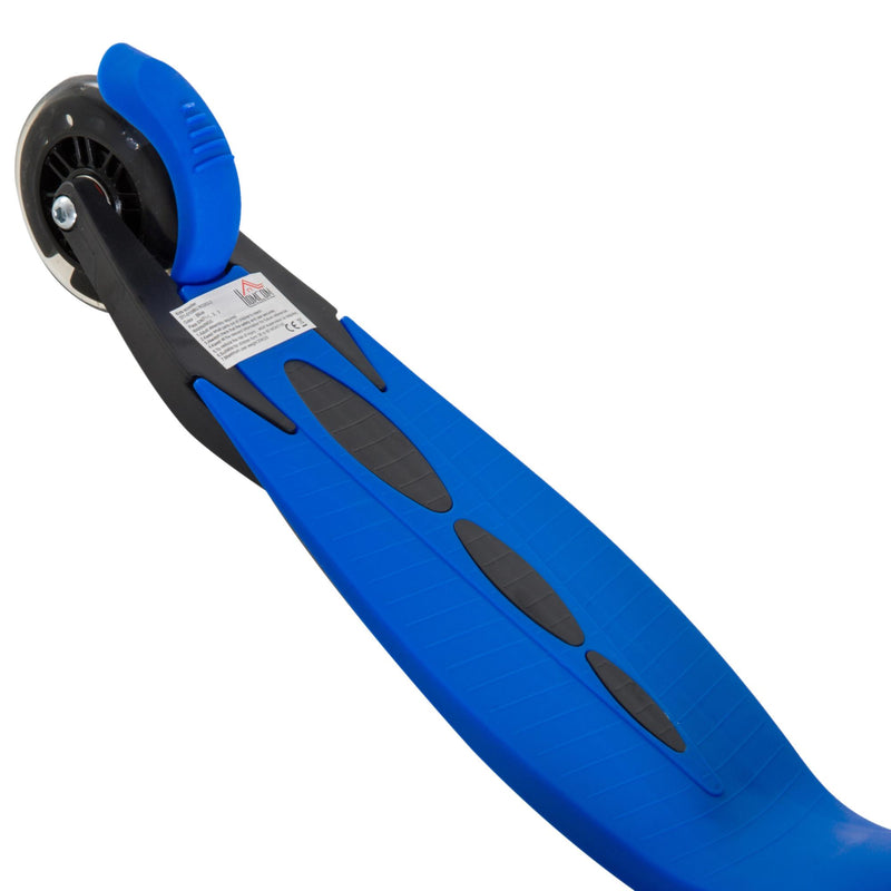 Monopattino per Bambini con 3 Ruote in Alluminio Fluo e Freno Blu 