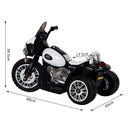 Moto Elettrica Polizia per Bambini 6V Police Nera 