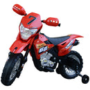 Moto Cross Elettrica per Bambini 6V Rossa 