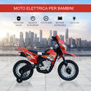 Moto Cross Elettrica per Bambini 6V Rossa 