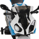 Moto Elettrica per Bambini 12V con Licenza BMW RR Nero e Blu