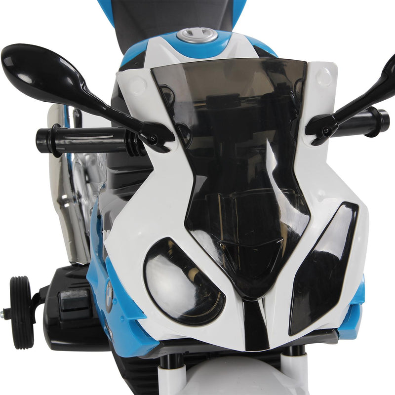 Moto Elettrica per Bambini 12V con Licenza BMW RR Nero e Blu