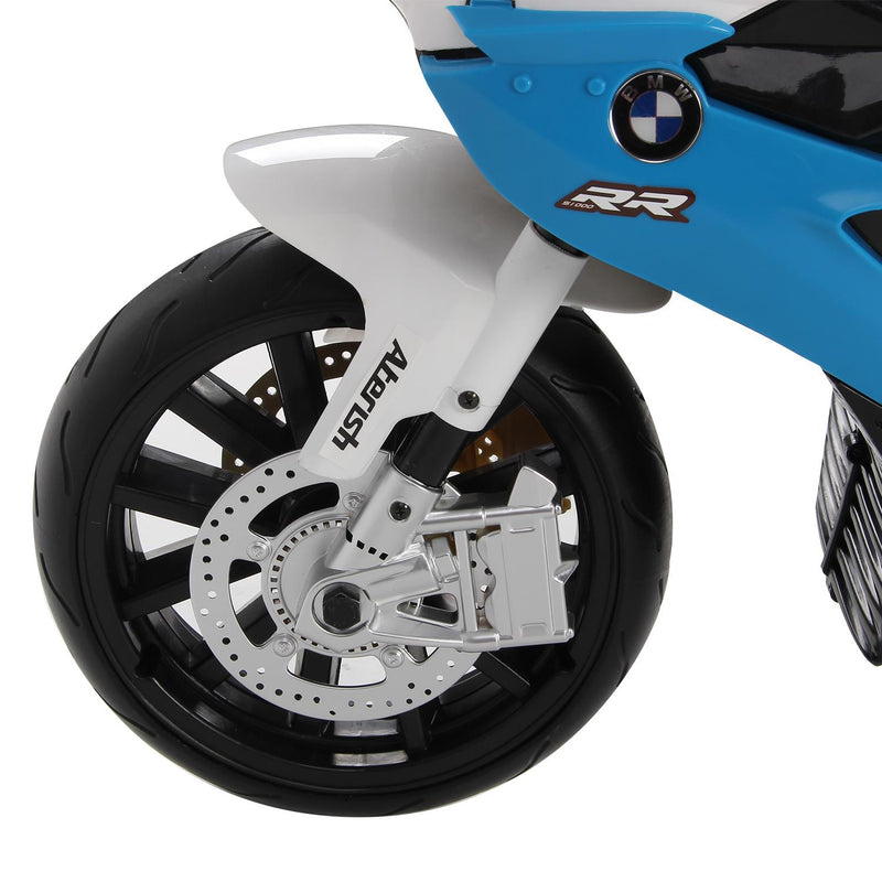 Moto Elettrica per Bambini 12V con Licenza BMW RR Nero e Blu