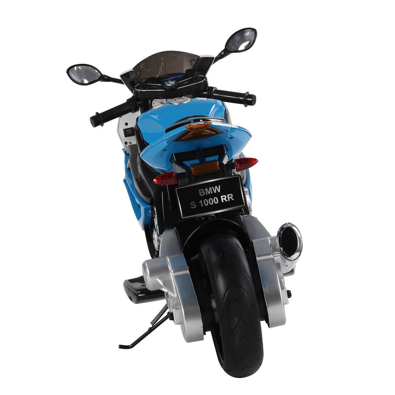 Moto Elettrica per Bambini 12V con Licenza BMW RR Nero e Blu