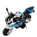 Moto Elettrica per Bambini 12V con Licenza BMW RR Nero e Blu