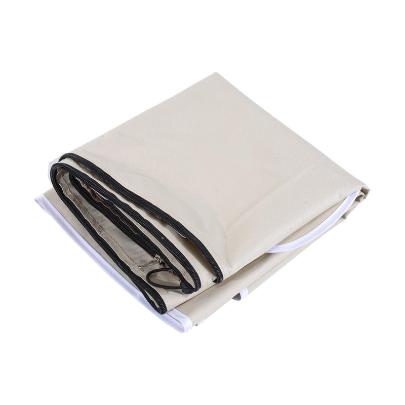 Copertura Ombrellone da Giardino Impermeabile Crema marrone Ø56x220 cm 