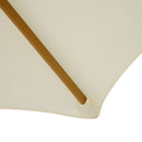 Ombrellone da Giardino 2.5x2.5 m Palo Ø38 mm in Legno Crema 