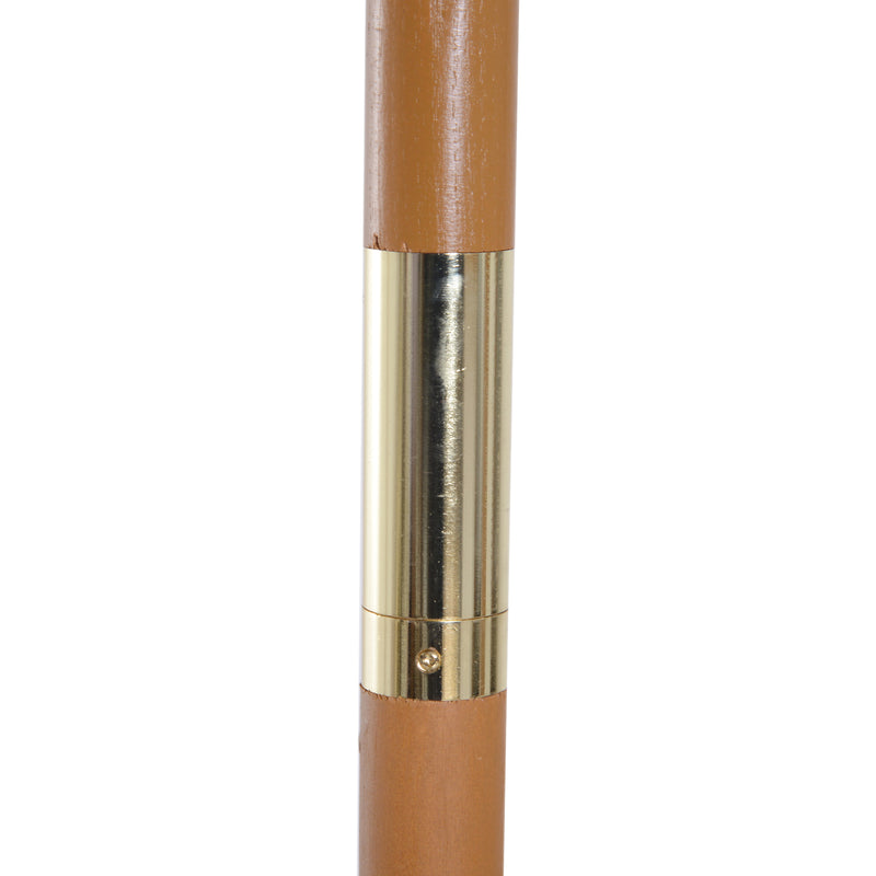 Ombrellone da Giardino Ø2.5 m Palo Ø38 mm in Legno Marrone 