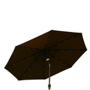 Ombrellone da Giardino Ø2.74 m Palo Ø38 mm in Acciaio con LED Marrone 