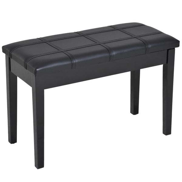 acquista Banc de tabouret de piano avec compartiment de rangement noir