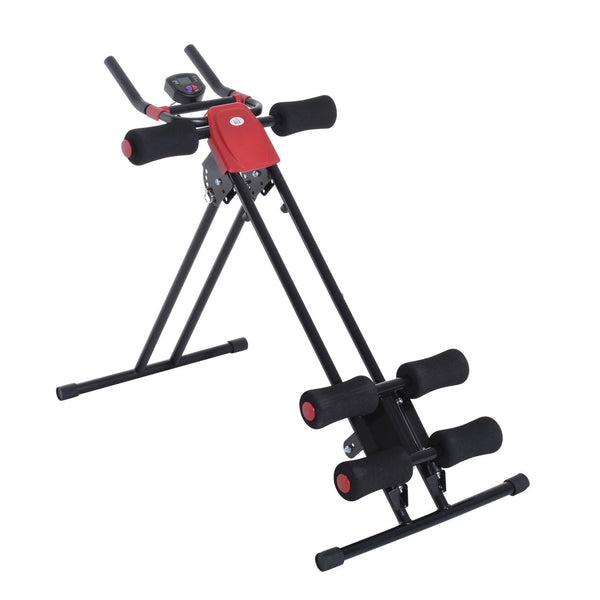 online Banc d'entraînement abdominal Power ABS avec écran noir et rouge