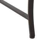 Panchina da Giardino 2 Posti in Ferro Battuto a Doghe Marrone 