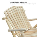 Panchina Dondolo da Giardino 2 Posti in Legno 96x112.5x100 cm 