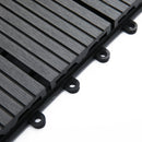 Pavimentazione da Esterno Incastrabile Piastrelle da Giardino 11 Mattonelle 30x30x2.2 cm Grigio 