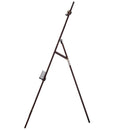 Cavalletto per Pittura in Legno Altezza e Inclinazione Regolabili Marrone 46x60x140 cm 