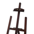 Cavalletto per Pittura in Legno Altezza e Inclinazione Regolabili Marrone 46x60x140 cm 