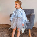 Poltrona Stile Nordico in Tessuto Grigio Chiaro 68x58.5x76 cm 