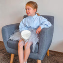 Poltrona Stile Nordico in Tessuto Grigio Chiaro 68x58.5x76 cm 