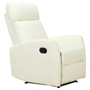 Poltrona Relax Reclinabile Ergonomica in Similpelle 65x92x100 cm Crema 